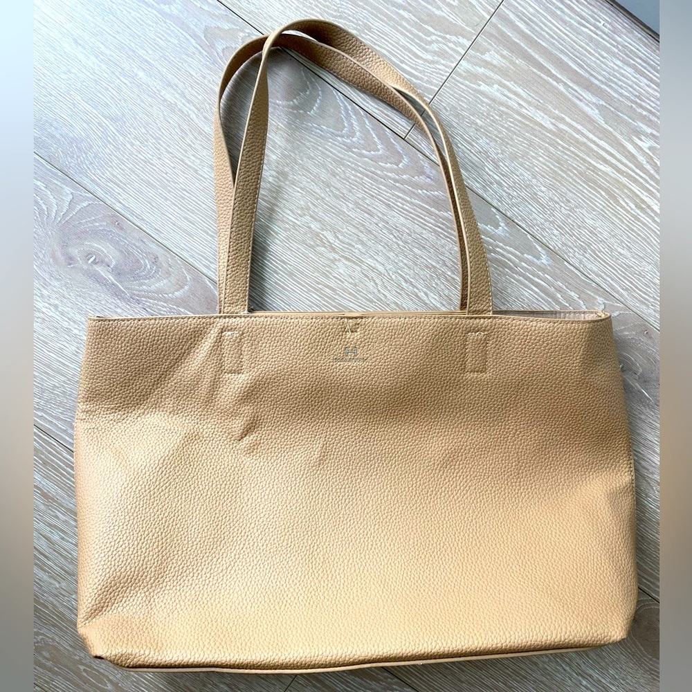 Tan Pleather Tote